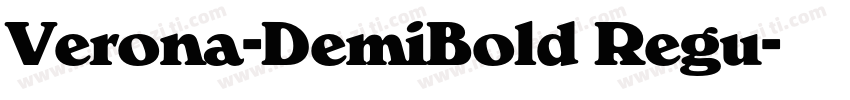 Verona-DemiBold Regu字体转换